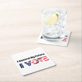 自分の未来をコントロールする – 投票 スクエアペーパーコースター (インサイチュ)