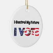 自分の未来をコントロールする – 投票 セラミックオーナメント (右)