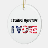 自分の未来をコントロールする – 投票 セラミックオーナメント (左)