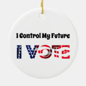 自分の未来をコントロールする – 投票 セラミックオーナメント (裏面)