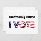 自分の未来をコントロールする – 投票 ポストカード (正面/裏面)