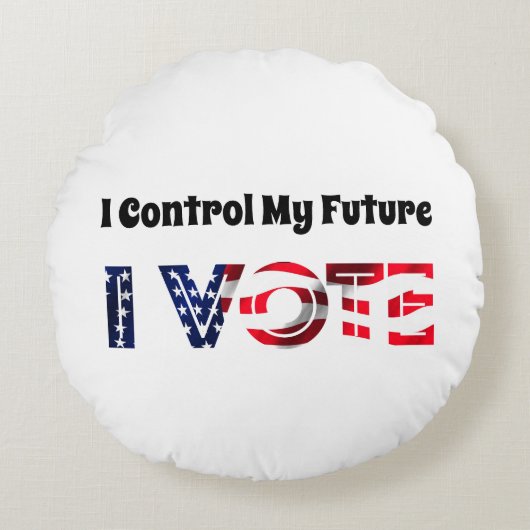 自分の未来をコントロールする – 投票 ラウンドクッション (正面)