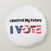 自分の未来をコントロールする – 投票 ラウンドクッション (裏面)