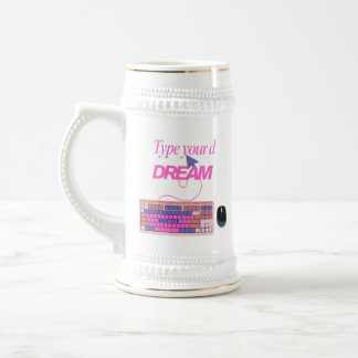 自分の未来を入力 ビールジョッキ