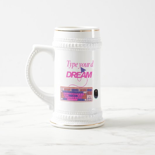自分の未来を入力 ビールジョッキ (左)