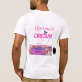 自分の未来を入力 Tシャツ (裏面)