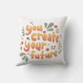 自分の未来を創造するやる気を起こさせる クッション (裏面)