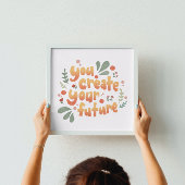 自分の未来を創造するやる気を起こさせる ポスター