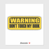 自分の本をtouchしない シール (シート)