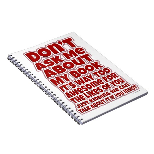 自分の本頼の作家のプロモおもしろいモ ノートブック (右側)