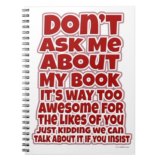 自分の本頼の作家のプロモおもしろいモ ノートブック (正面)