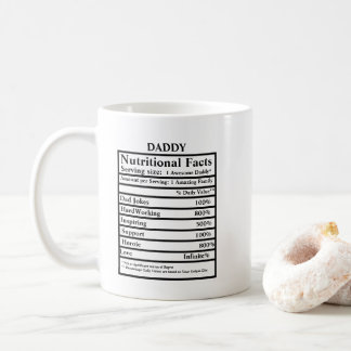 自分の栄養の事実を作成する父の日 コーヒーマグカップ