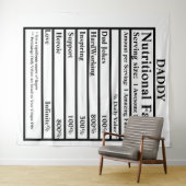 自分の栄養の事実を作成する父の日 タペストリー (インサイチュ(横))