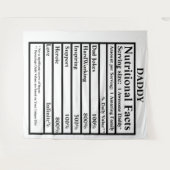 自分の栄養の事実を作成する父の日 タペストリー (正面(横))