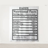 自分の栄養の事実を作成する父の日 タペストリー (正面)