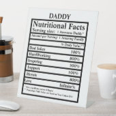 自分の栄養の事実を作成する父の日 台座サイン (インサイチュ)