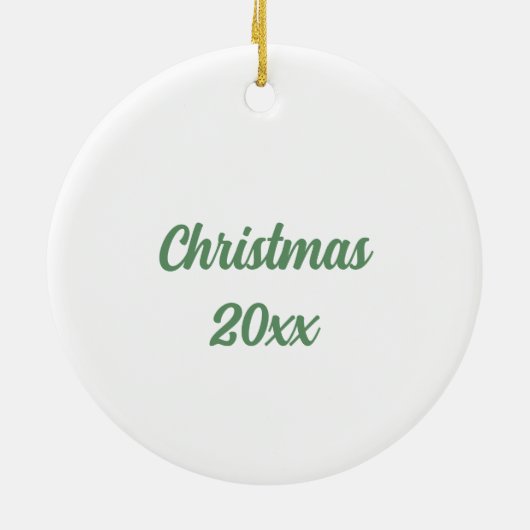 自分の格言家族の名前とクリスマスを作成する セラミックオーナメント (裏面)