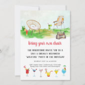 自分の椅子を持って来い|ドライブウェイカクテルパーティー 招待状 (正面)