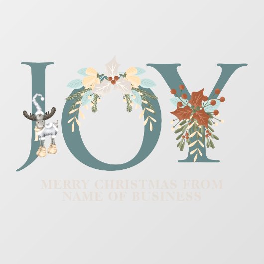 自分の楽しいクリスマスパーソナライズされたを作成する ウィンドウサイン (シート)