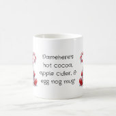 自分の楽しいペパーミントのクリスマス格言を作成 モーフィングマグカップ (中央)