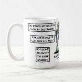 自分の権利 コーヒーマグカップ (左)