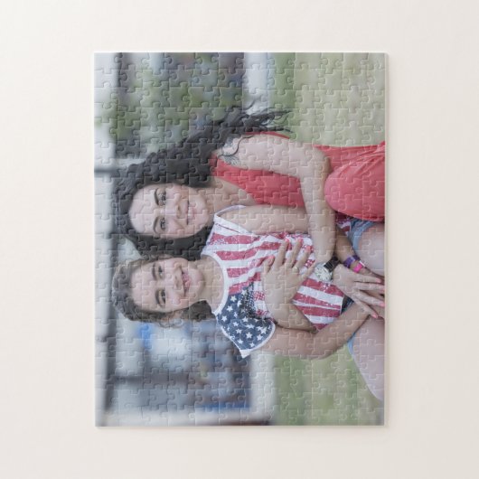 自分の横向パーソナライズされたきの写真を作成する ジグソーパズル (縦)