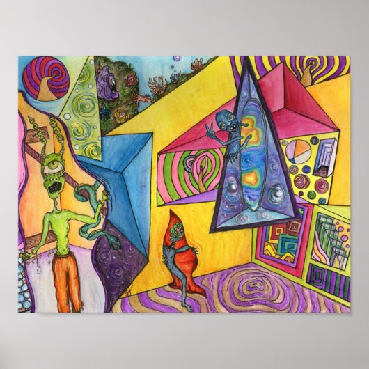 自分の次元に飛び込む ポスター (正面)