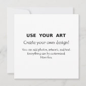 自分の正方形のポストカードやアートとの招待状を作る 招待状 (正面)