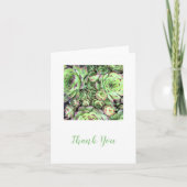 自分の正方形の写真を作成ありがとう カード (正面)