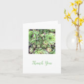 自分の正方形の写真を作成ありがとう カード (黄色い花)