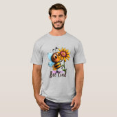 自分の歩くを作る可愛いハチ Tシャツ (正面フル)