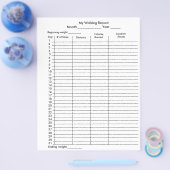 自分の歩くレコードステップ歩数計グラフ チラシ (シングル)