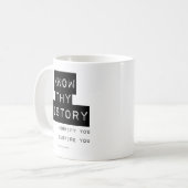 自分の歴史を知る コーヒーマグカップ (正面左)