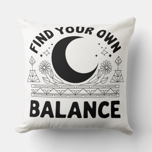 自分の残高バンダナを見つける クッション (正面)