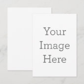 8.9cm x 12.7cmフラットサンキューカード (正面/裏面)