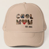 自分の母カッコいいを作成する7手紙の写真 キャップ (正面)