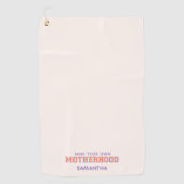 自分の母性に気を付けろ ゴルフタオル (正面)