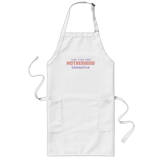 自分の母性に気を付けろ ロングエプロン (正面)