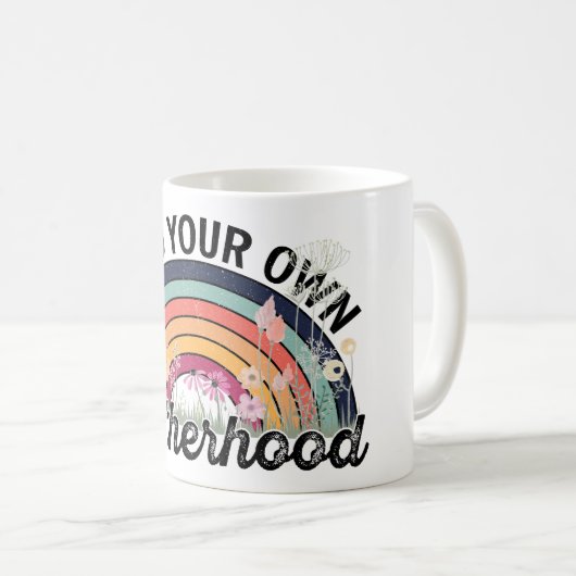 自分の母性、母の日の贈り物、1/2 コーヒーマグカップ (正面右)