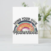 自分の母性、母の日の贈り物、1/2 サンキューカード (スタンド正面)