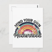 自分の母性、母の日の贈り物、1/2 ポストカード (正面/裏面)