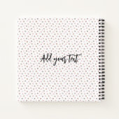 自分の毛の生パーソナライズされたえた子犬である ノートブック (裏面)