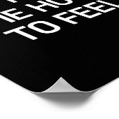 自分の気持ちを勝手に決めないで 面白い サラスティック ジョーク ポスター (角)