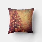 自分の温かいクリスマスツリーを作成する クッション (裏面)