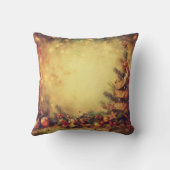 自分の温かいクリスマスバーボンの木を作成 クッション (裏面)