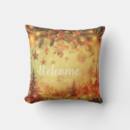 自分の温かいクリスマスビレッジを作成 クッション