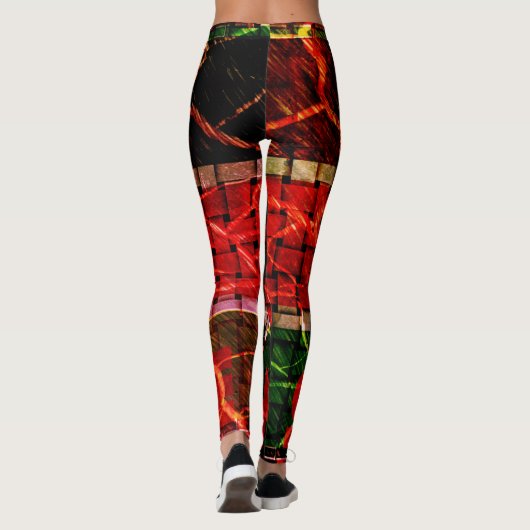 自分の火のパンツを美しく作成する レギンス (裏面)