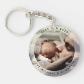 自分の父の日のパパを作最高の成Ever Photo キーホルダー (正面)