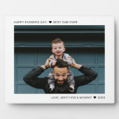 自分の父の日のパパを作最高の成Ever Photo フォトプラーク (正面)