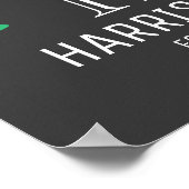 自分の父の日の写真を作成する ポスター (角)